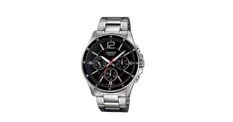 Casio Enticer Men Analog Black Dial Watch MTP 1374D-1AVDF